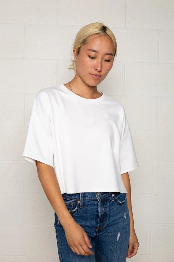 Luxe Oversize Crop Tee