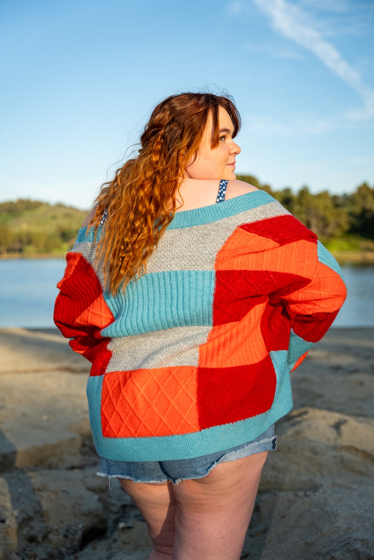 June Patchwork Oversized Cardigan