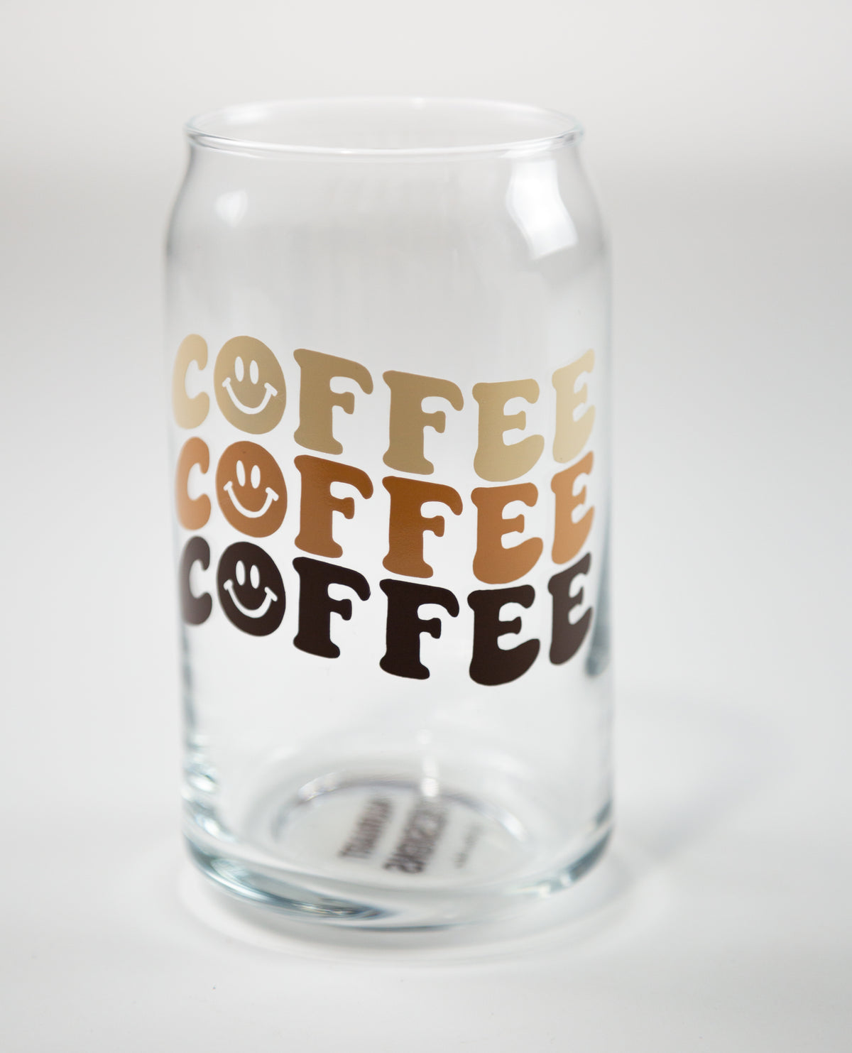 Smiley Ombre Coffee Glass