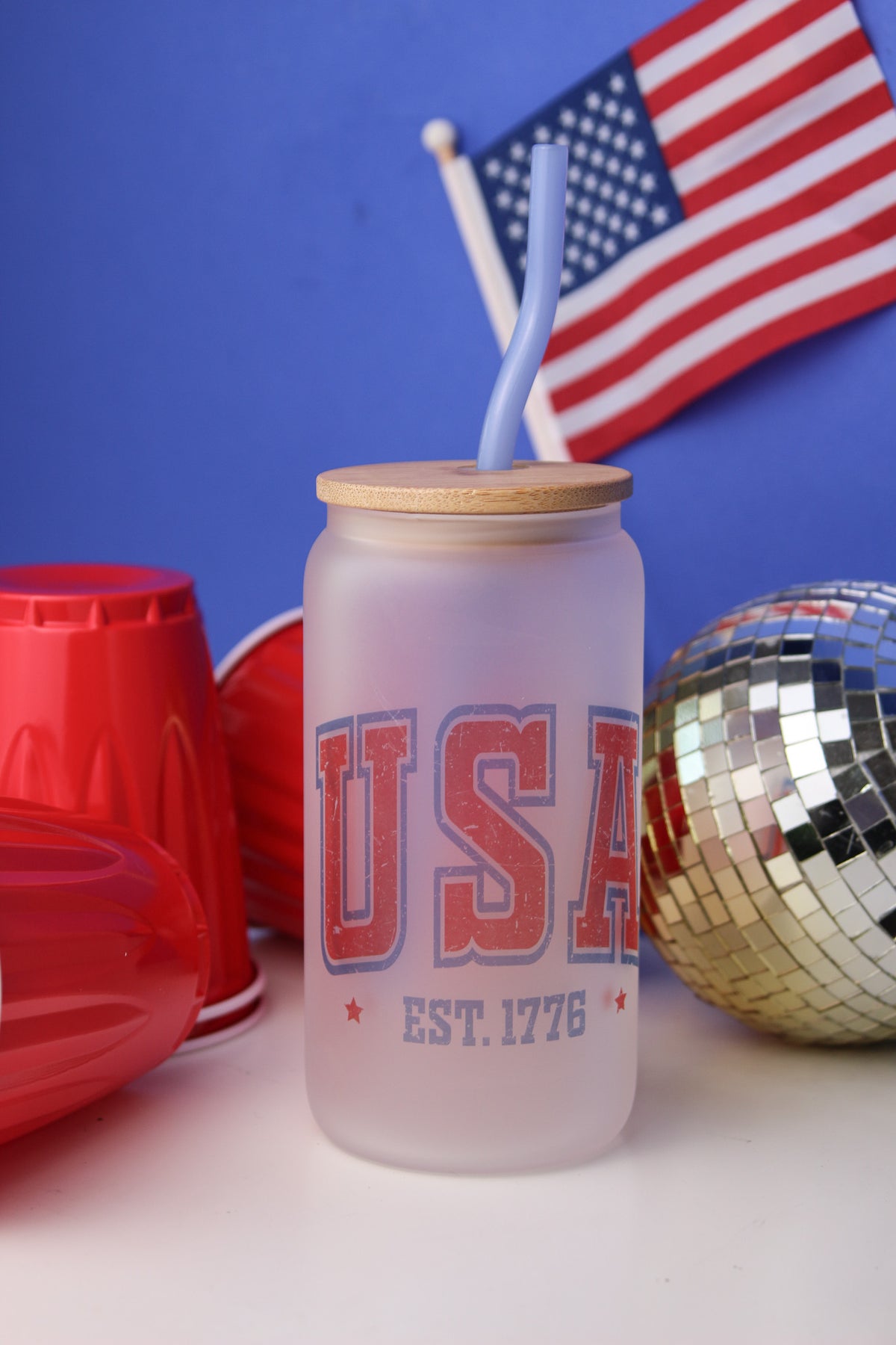 USA Vintage Glass Can