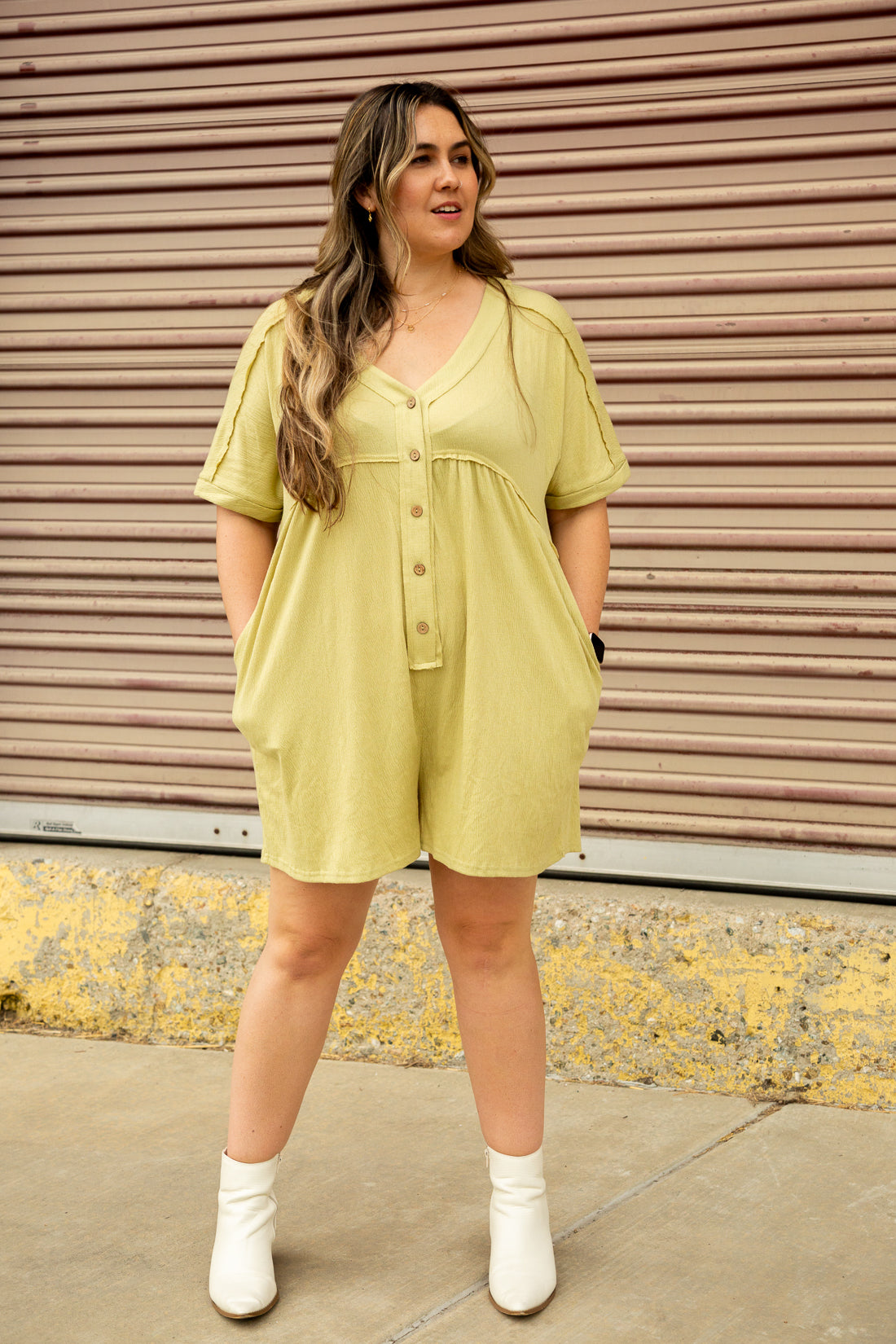 Breezy Button-Down Romper