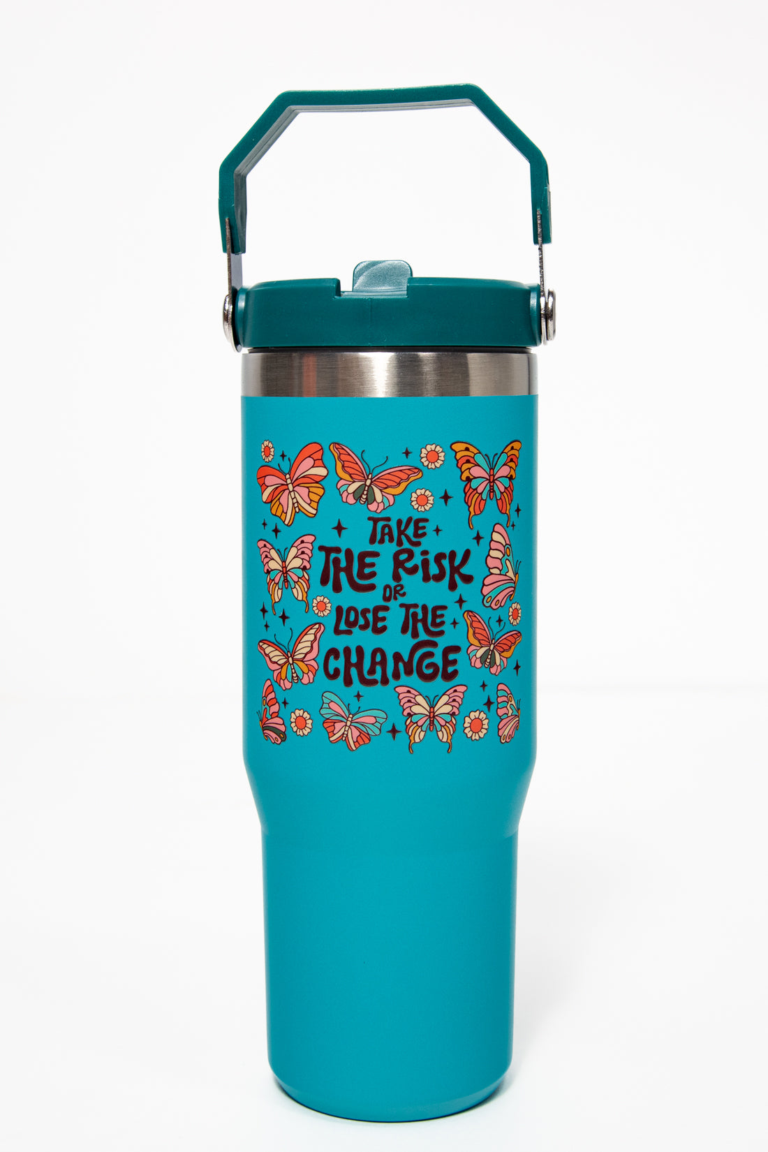 Take the Risk Butterfly 30oz Ice Tumbler