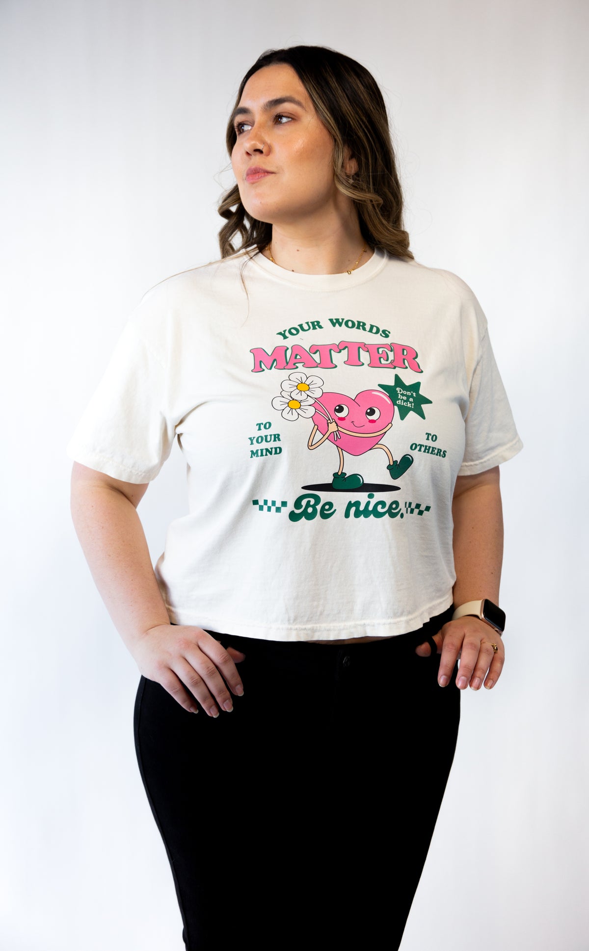 Be Nice Cropped Tee