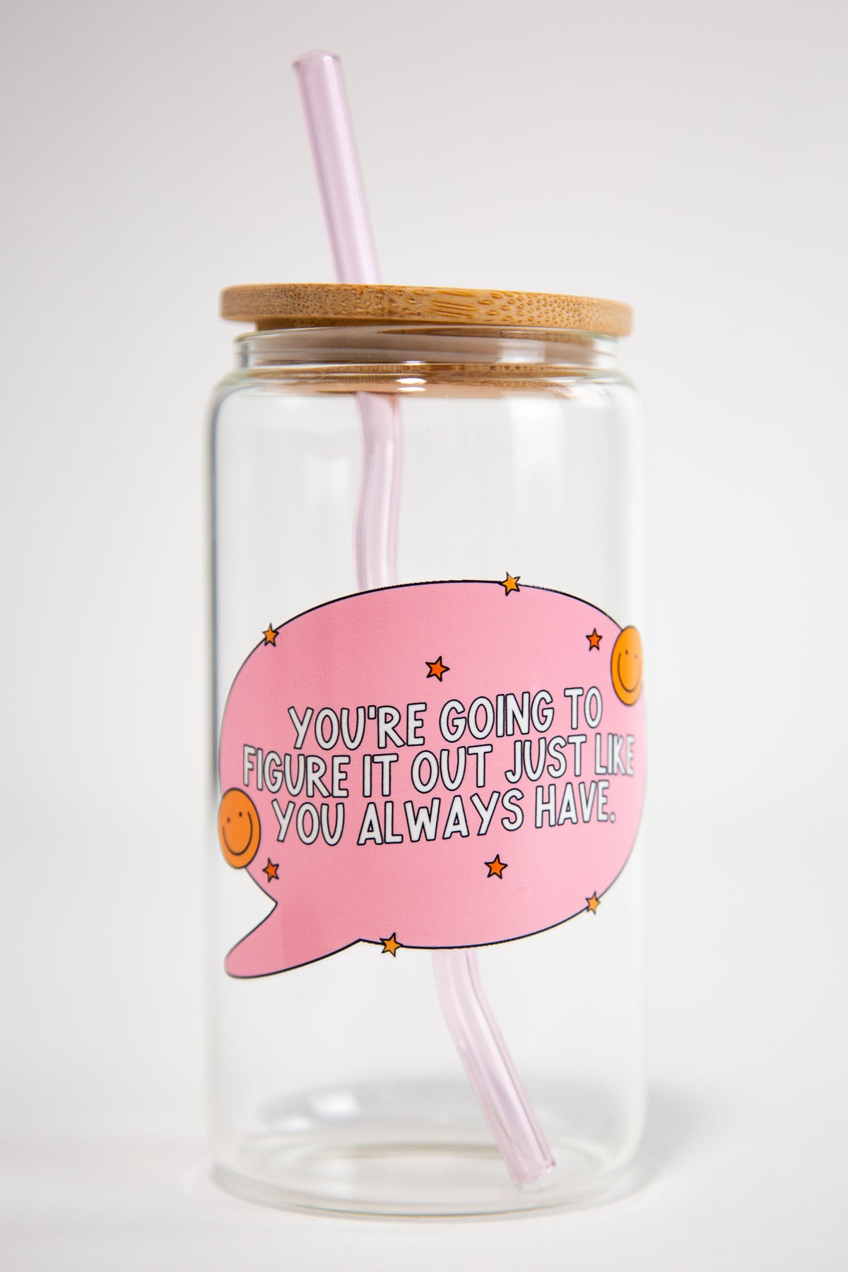 You're Going to Figure This Out Glass Can