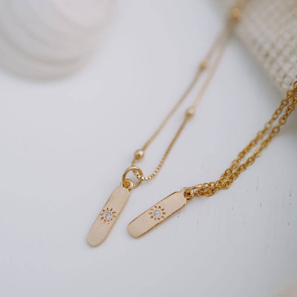 Mauve Amalfi Sun Necklace