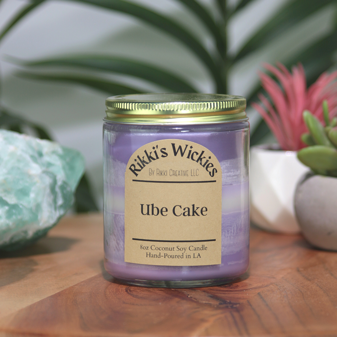 Ube Cake Candle