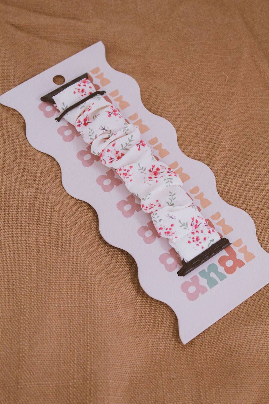 True Love Floral Scrunchie Band for Apple Watch