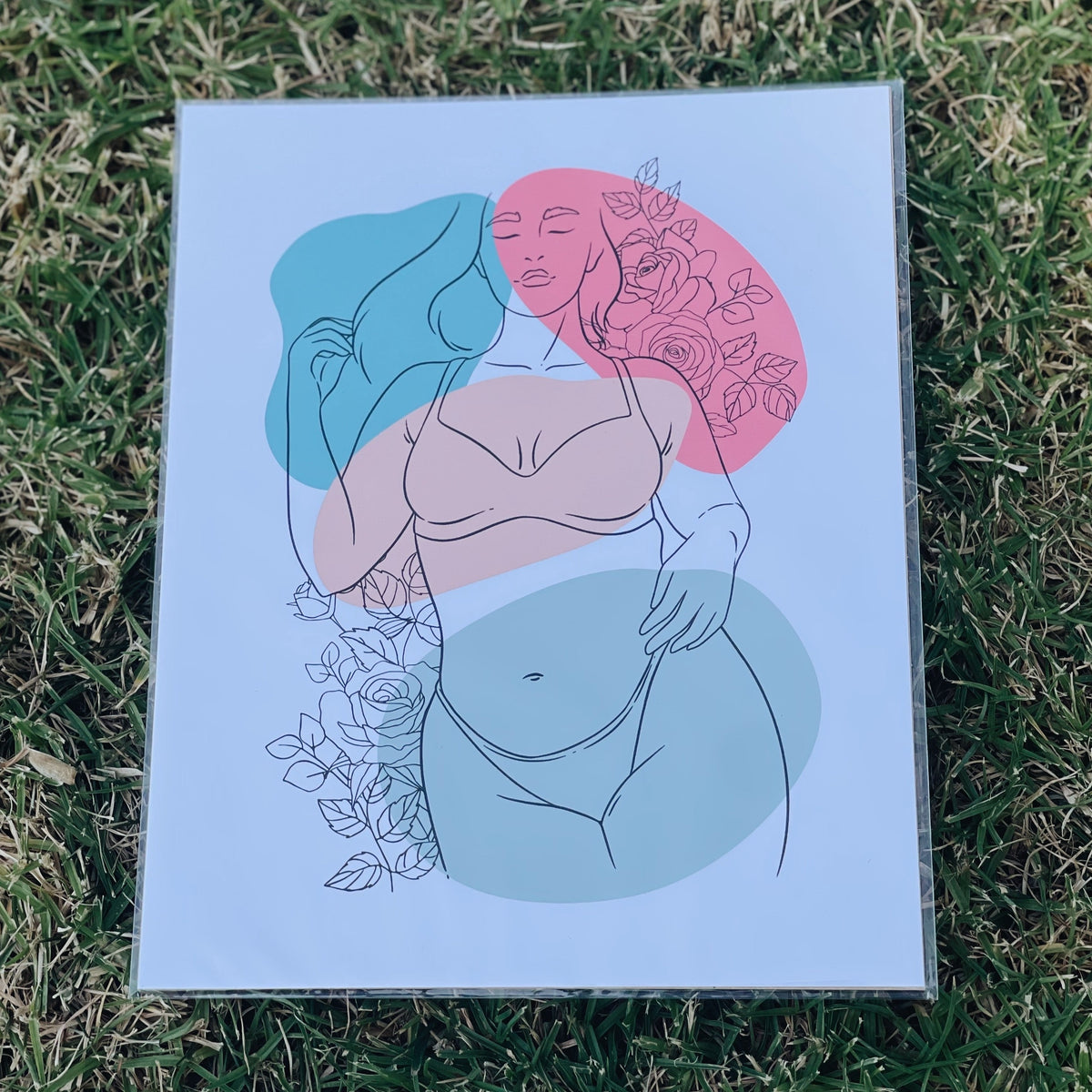 Rosie Woman Line Art Print