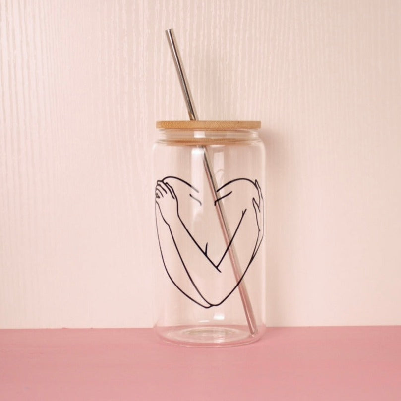 Love Your Body Glass Can