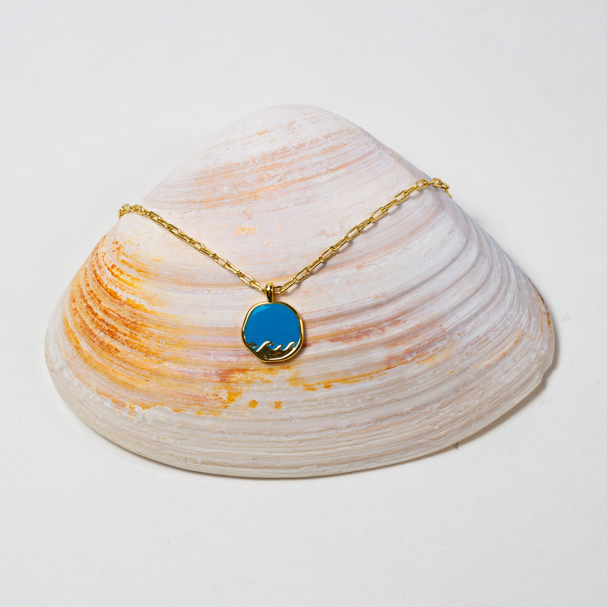 Blue Crush Wave Necklace