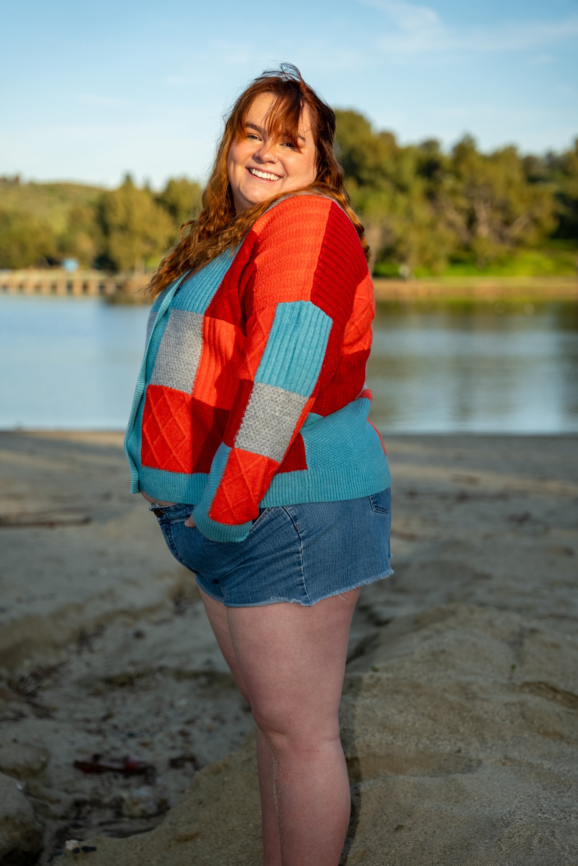 June Patchwork Oversized Cardigan | XXS-6XL Sweater