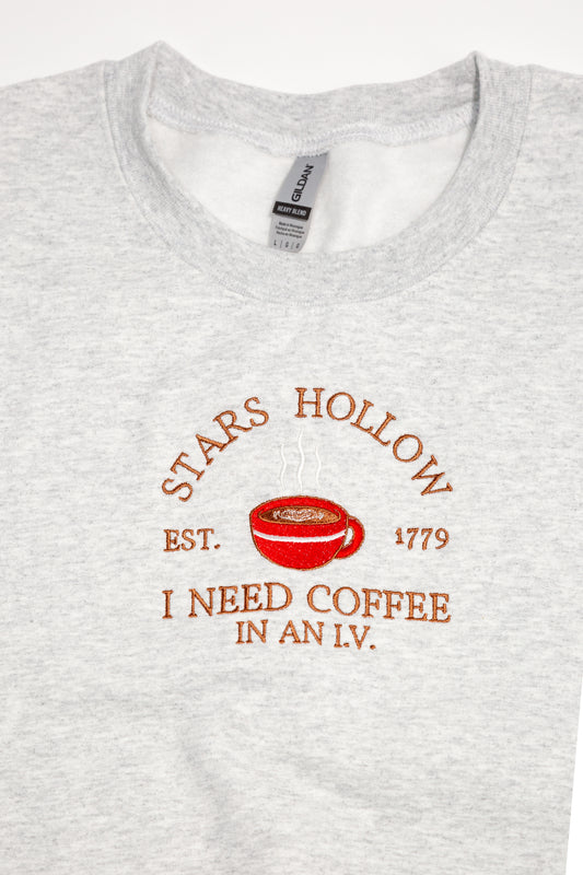 I Need Coffee Stars Hollow Crewneck