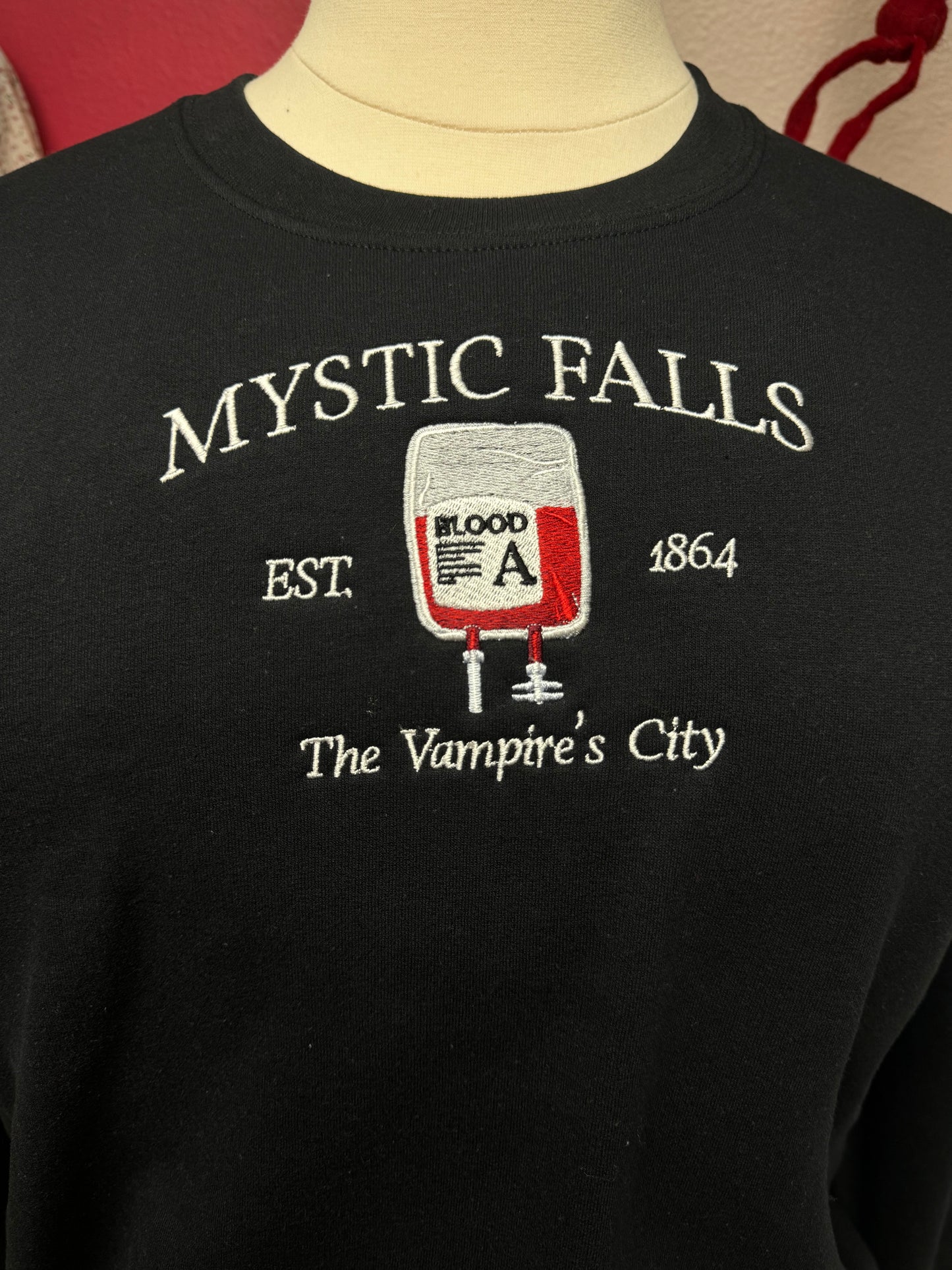Mystic Falls Blood Bag Crewneck