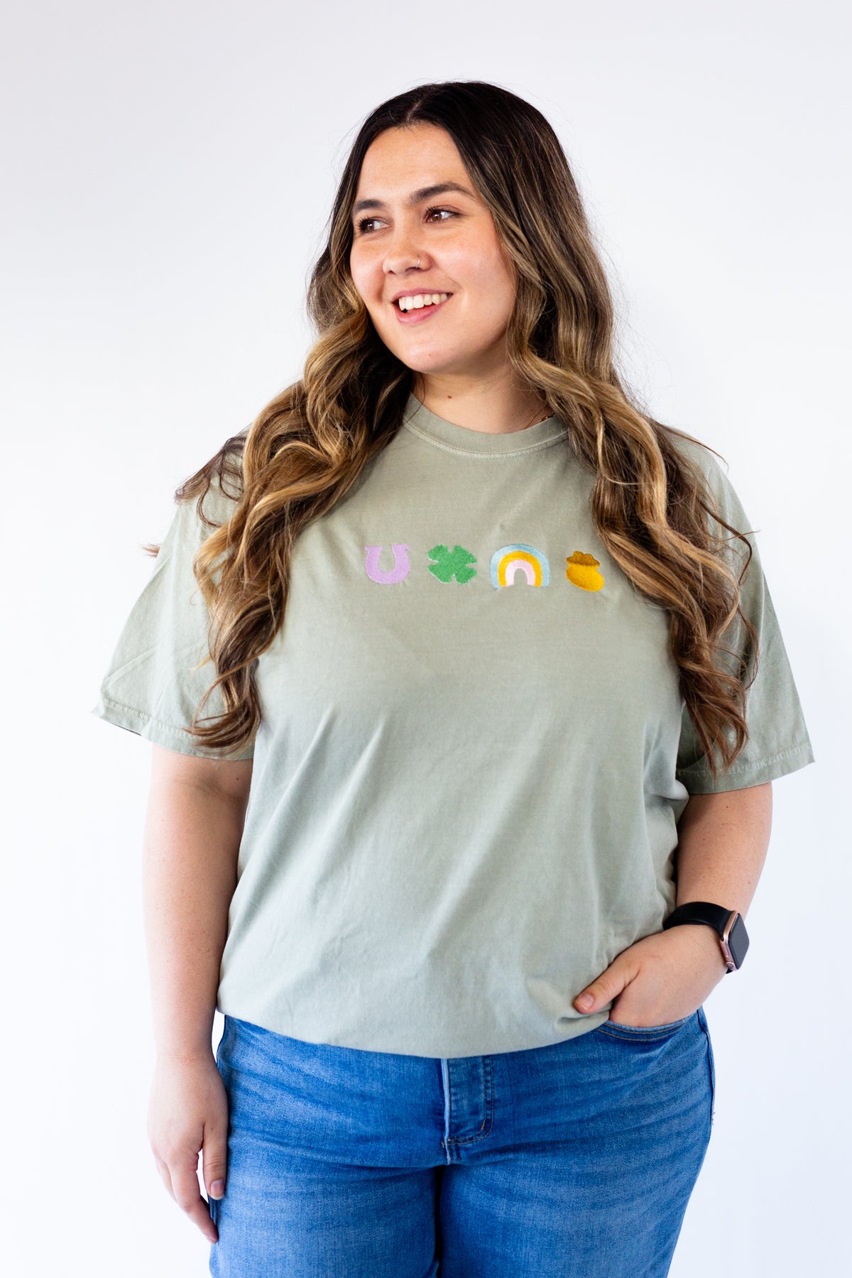 Lucky Charm Embroidered Tee