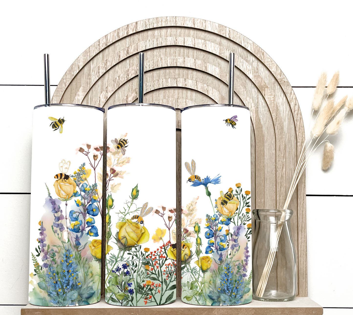 Wildflowers and Bees Insulated Tumbler