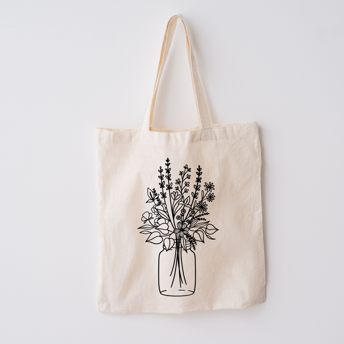 Flowers and Vase Tote