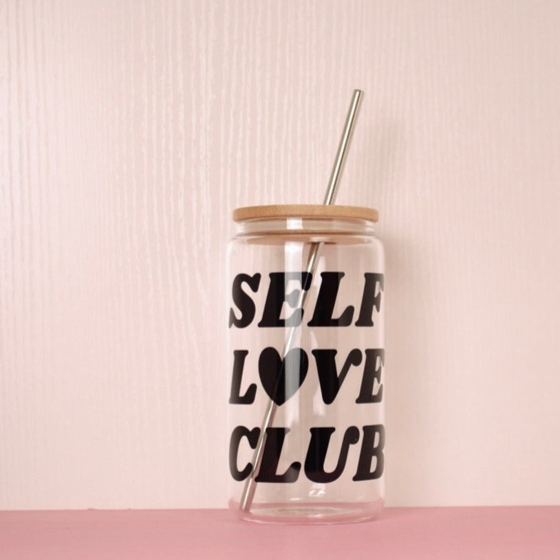 Self-Love Club Glass Can